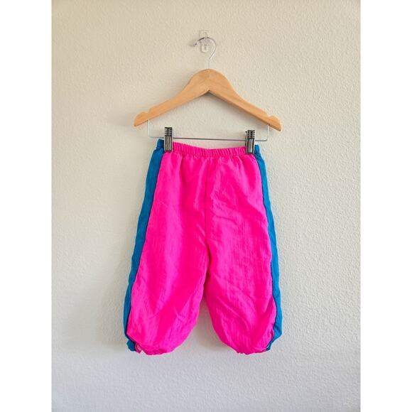 18 Month Vintage Toddler Jersey Lined Windbreaker Pants With Ruffle Cuff - Picture 1 of 4